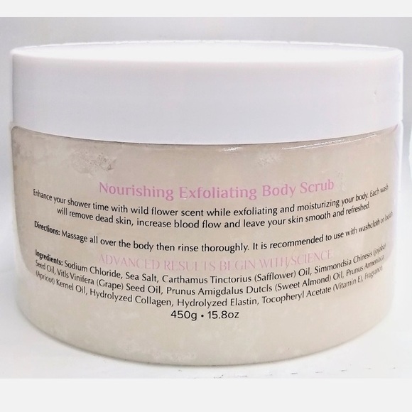 Dermalactives WILD FLOWER Body Scrub 15.8 oz 450g Full Size ~ New! ❤️ - Picture 2 of 2